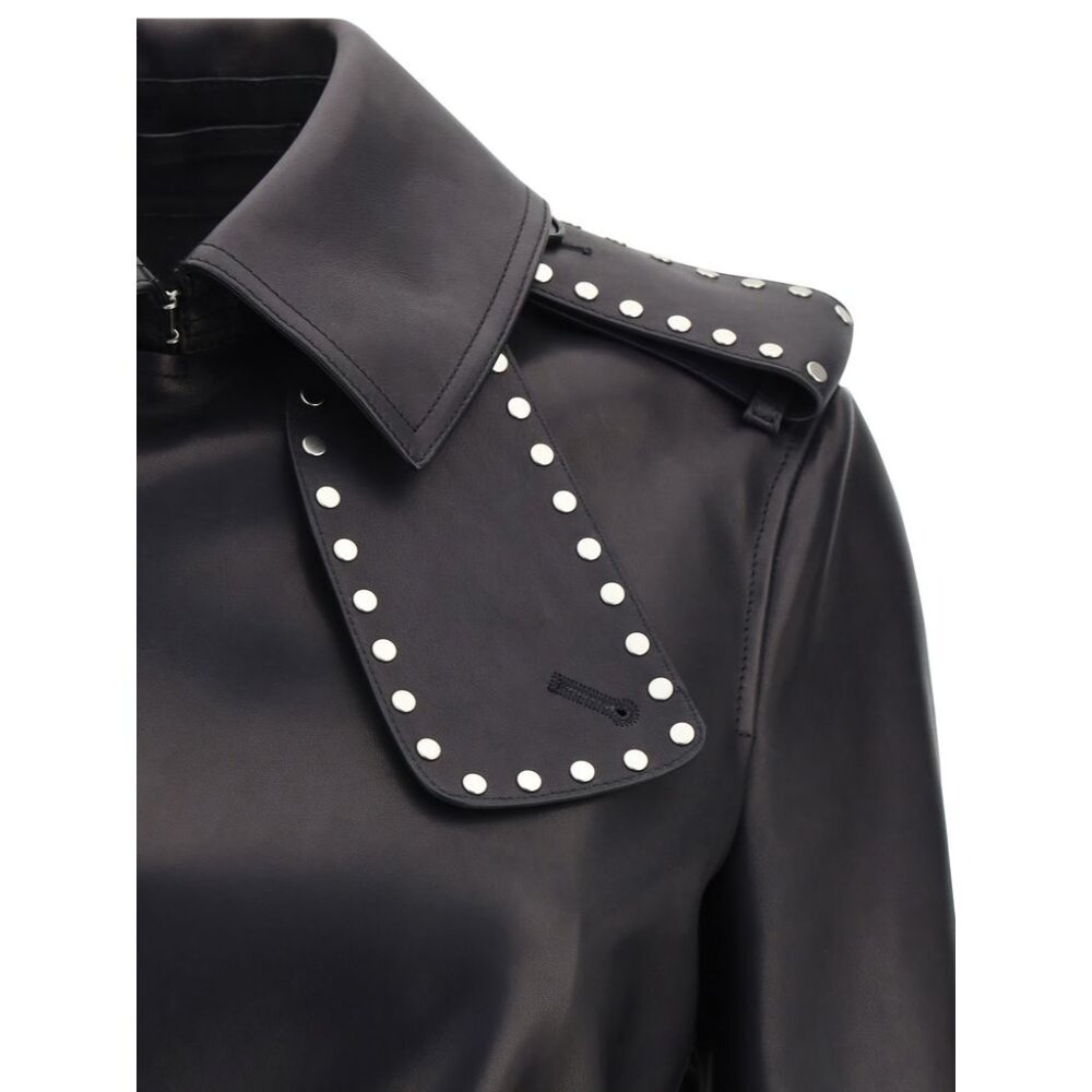 Burberry Leather Jacket/6/Black - Picture 3 of 3